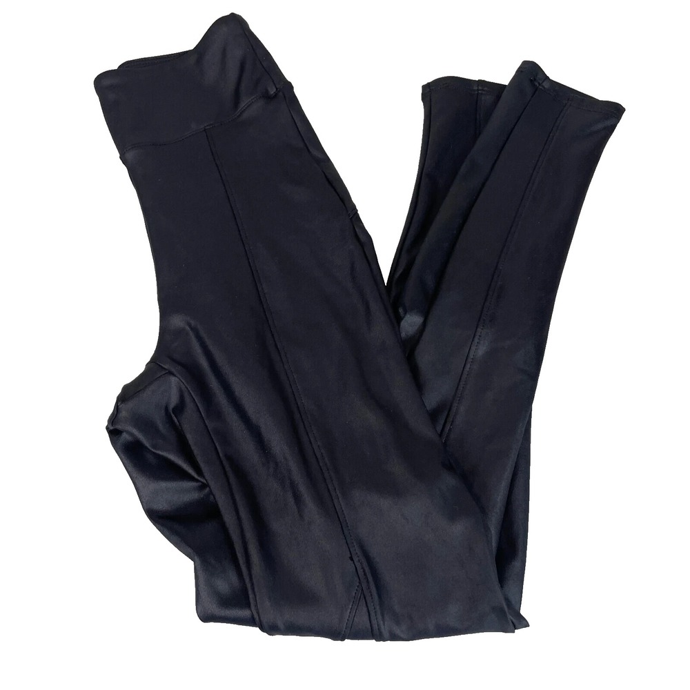 Celestine High Waist Black Stretch Moto Leggings Womens‎ XS Workout Yoga Ankle